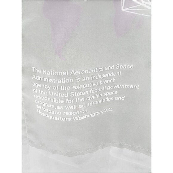 NASA Space Futuristic Gray Bomber Jacket With Patch & Logo Details For Unisex Li - Picture 14 of 15